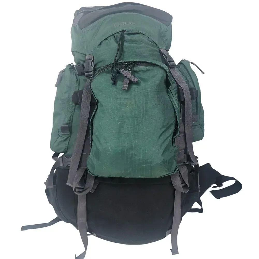 Vintage L.L. Bean L Hiking Rucksack Backpack Green internal frame Gorpcore Gorp
